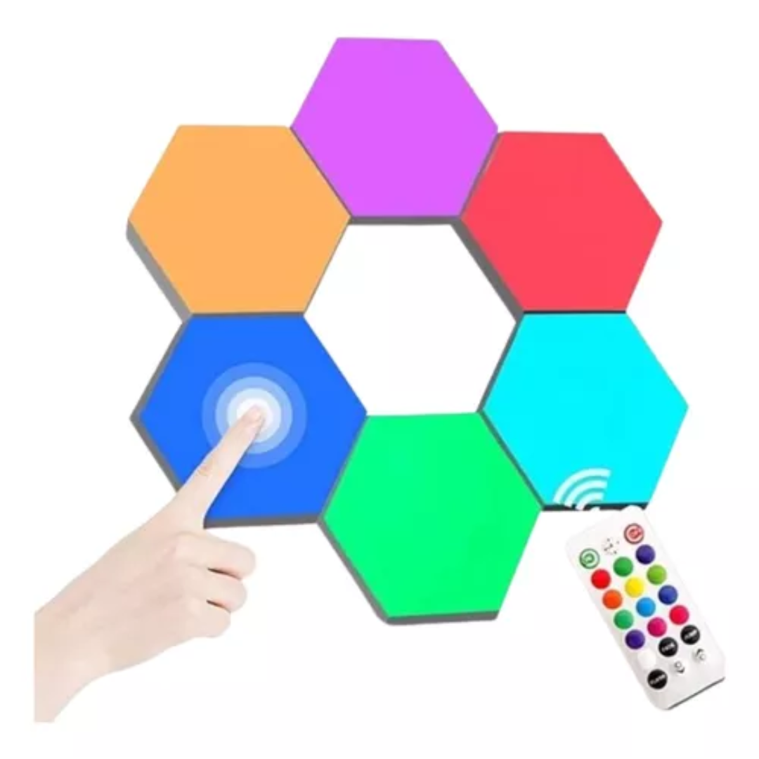 Set Luces Led Hexagonales Inteligentes